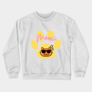 Cool sunglasses cat Crewneck Sweatshirt